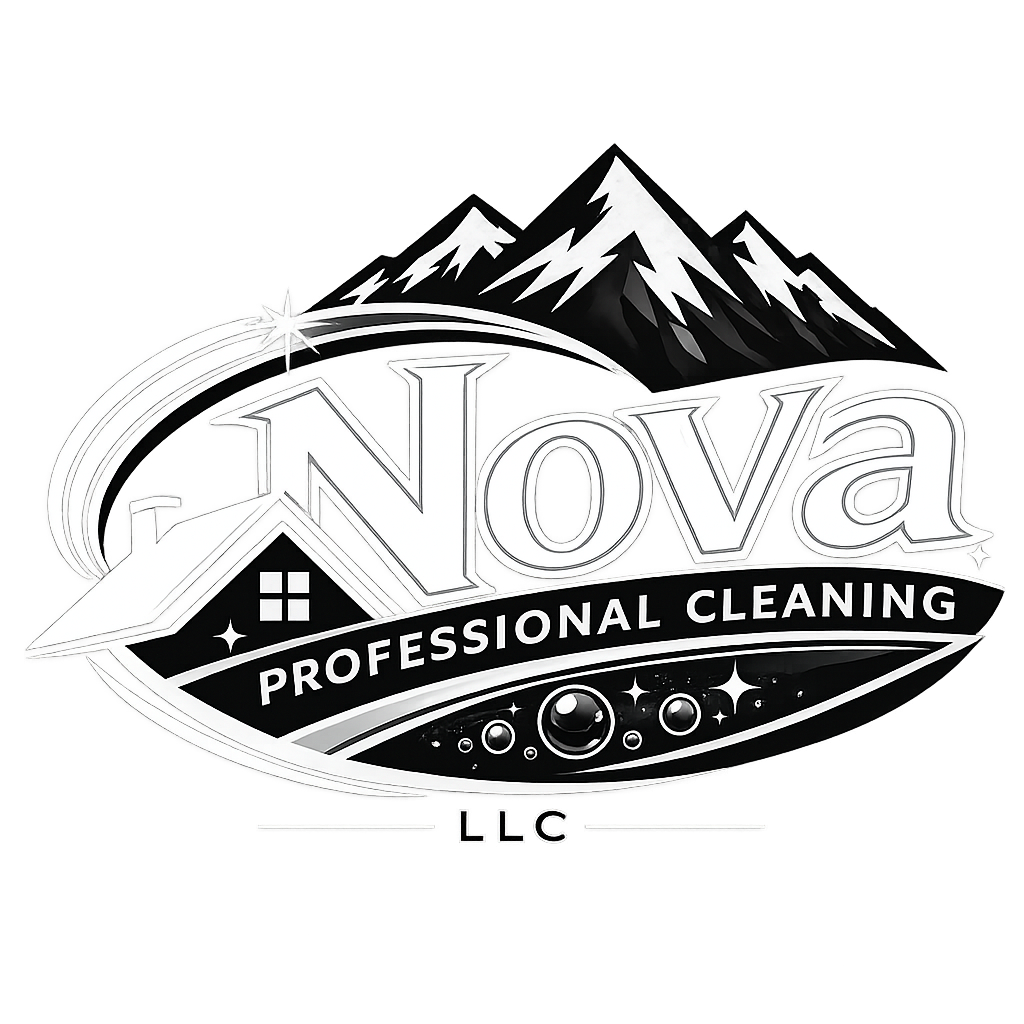 NoVa Professional Cleaning LLC white logo